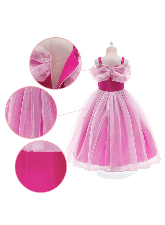 Princess Dress Cosplay Costume Set Party Birthday Gift For Girl Outfit 6 - 7 Years - Image 4
