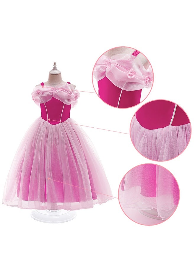 Princess Dress Cosplay Costume Set Party Birthday Gift For Girl Outfit 6 - 7 Years - Image 3