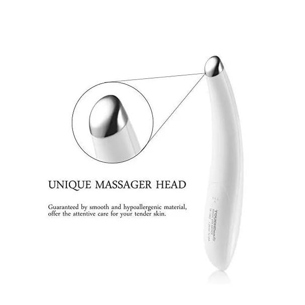 TOUCHBeauty TOUCHBeauty Electric Eye Massager for Dark Circles Puffiness Fine LinesWrinkle Crows Feet and Bags Under Eyes with Sonic Vibration  Heating  - Image 3