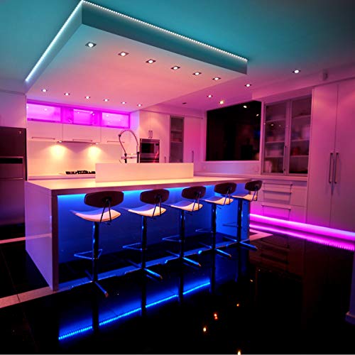 DAYBETTER Led Lights Color Changing Led Strip Lights with Remote Controller 60 ft, 2 Rolls of 30 ft Led Lighting for Bedroom, Home Decoration - Image 5