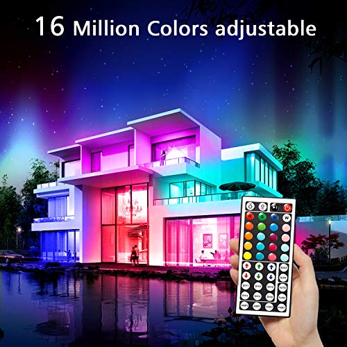 DAYBETTER Led Lights Color Changing Led Strip Lights with Remote Controller 60 ft, 2 Rolls of 30 ft Led Lighting for Bedroom, Home Decoration - Image 4