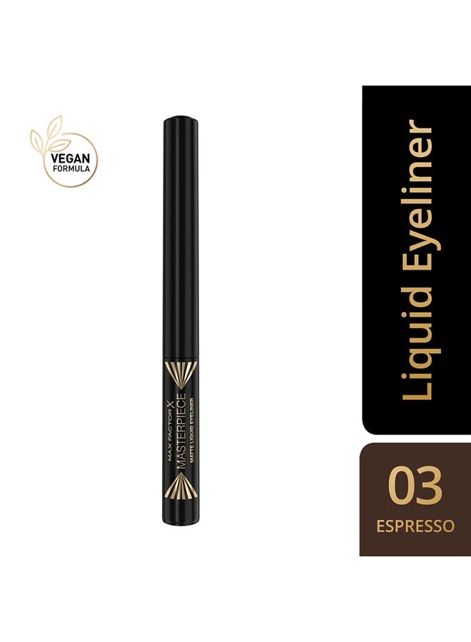 Max Factor Masterpiece Matte Liquid Eyeliner -03 - Image 2