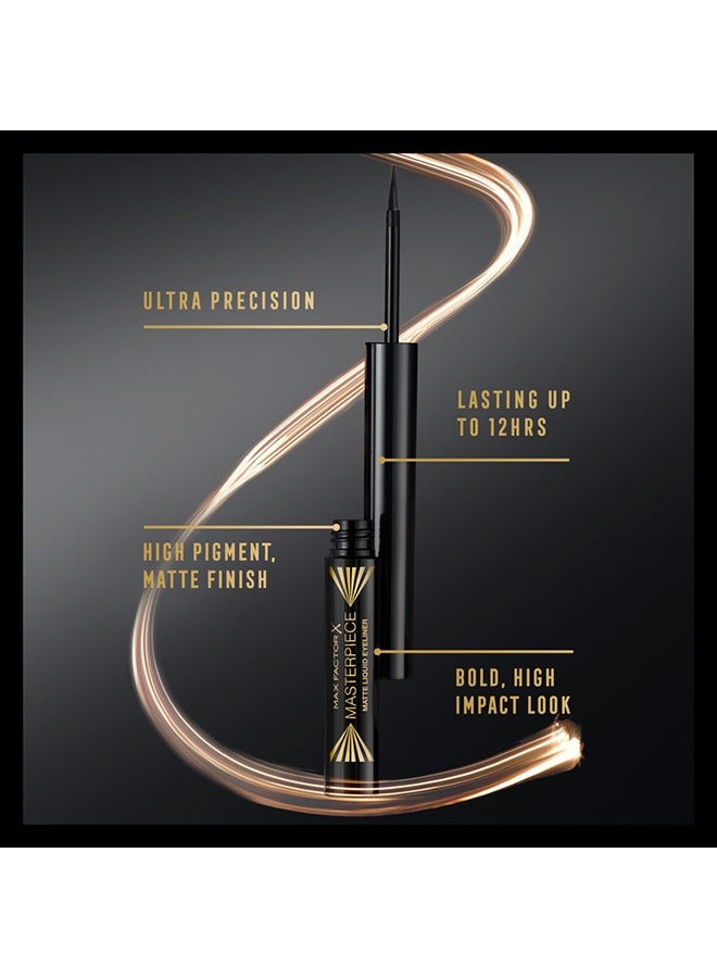 Max Factor Masterpiece Matte Liquid Eyeliner -03 - Image 4