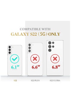 glassology Samsung Galaxy S22 Crystal Clear Case, Yellowing Resistant Slim Transparent TPU Phone Case, Project Zero Series with 5D Tempered Glass Screen Protector  - Image 2