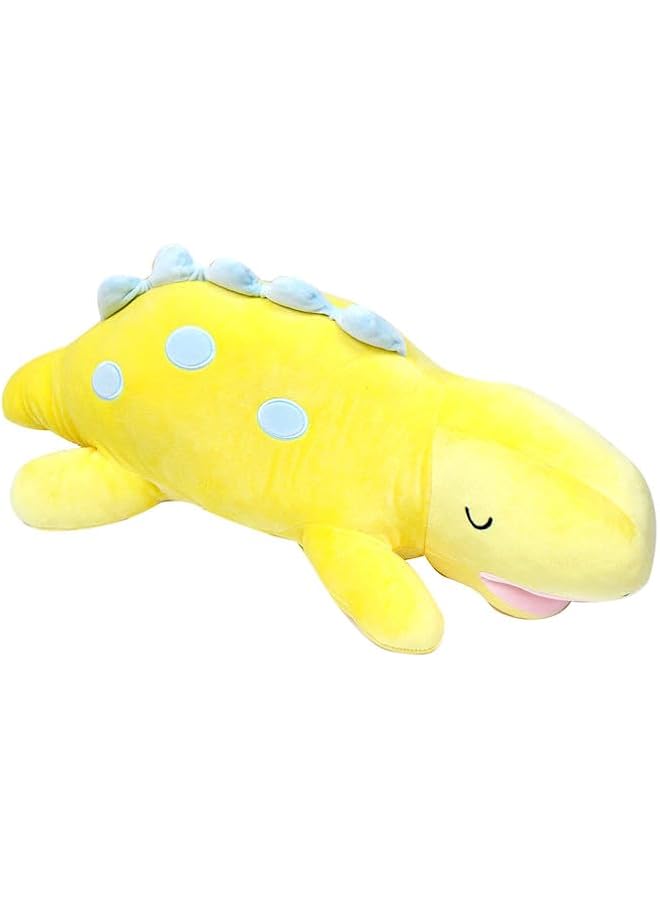 The Bros Eng Hug Pillow -Alligator - Dinosaur Yellow - Image 1