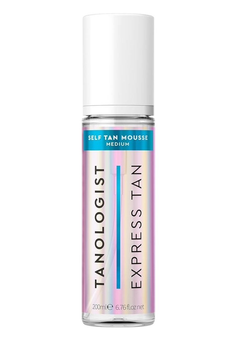 Tanologist - Tanologist Express Self Tan Mousse, Medium - Self Tanning Foam - Hydrating Sunless Tanner, Vegan & Cruelty Free - 6.76 Fl Oz - Image 1