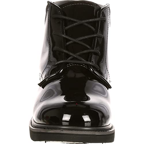 ROCKY Dress Leather High Gloss Chukka, Black, Size 7.5(WI) - Image 4