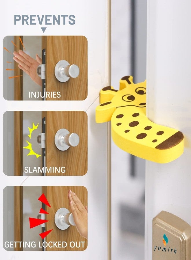 yomith Door Finger Pinch Guard, Cartoon Door Stop, Soft Foam Cushion Baby Finger Protector, Prevent Finger Pinch Injuries, Slamming Door, Child Not Getting Locked In Room (10 Pcs, Random),Assorted - Image 5