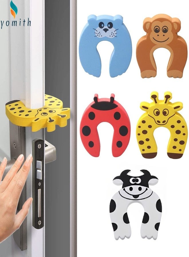 yomith Door Finger Pinch Guard, Cartoon Door Stop, Soft Foam Cushion Baby Finger Protector, Prevent Finger Pinch Injuries, Slamming Door, Child Not Getting Locked In Room (10 Pcs, Random),Assorted - Image 3