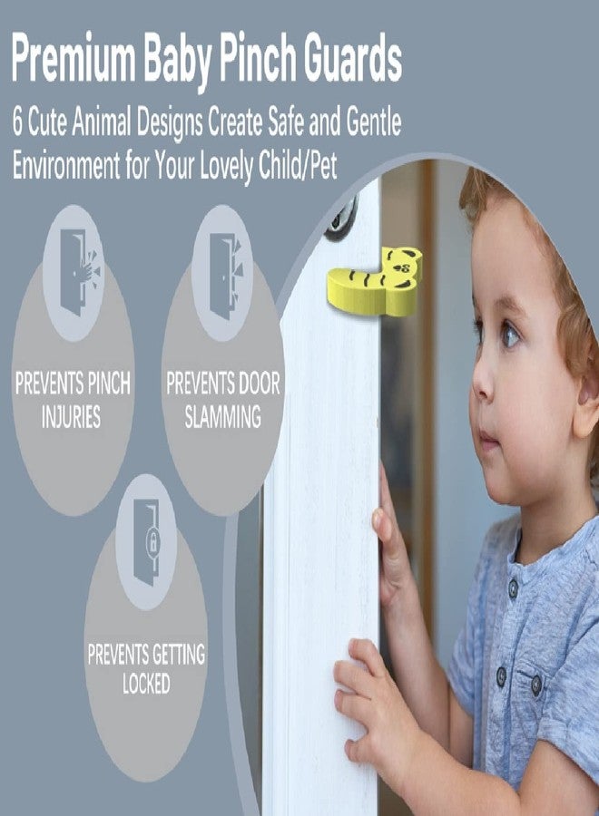 yomith Door Finger Pinch Guard, Cartoon Door Stop, Soft Foam Cushion Baby Finger Protector, Prevent Finger Pinch Injuries, Slamming Door, Child Not Getting Locked In Room (10 Pcs, Random),Assorted - Image 2