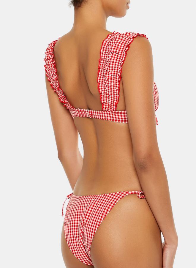 FOREVER 21 Gingham String Bikini Bottoms - Image 2