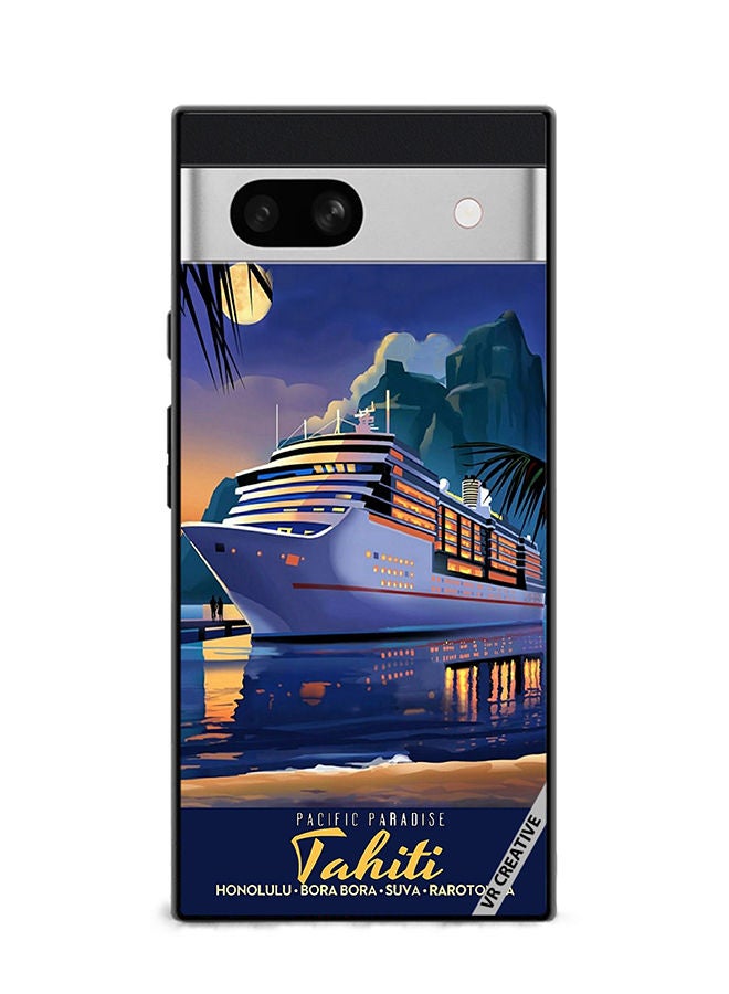 VR CREATIVE Protective Case Cover For Google Pixel 7a Pacific Paradise Design Multicolour - Image 1