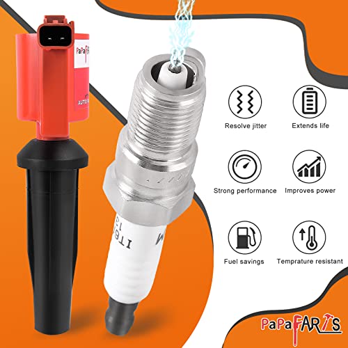 PAPAPARTS Set of 4 Ignition Coil Pack FD505 and Iridium Spark Plug Compatible with Ford Fusion Escape Focus Lincoln MKZ Mercury Mariner Milan 2.0L 2.3L 2.5L - Image 4