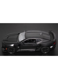 CHE ZHI Die-Cast Metal Chevrolet Camaro 1:32 Scale Model Car – Pull Back Action, Openable Doors, Lights & Music, Black Toy Car for Kids and Collectors  - Image 3