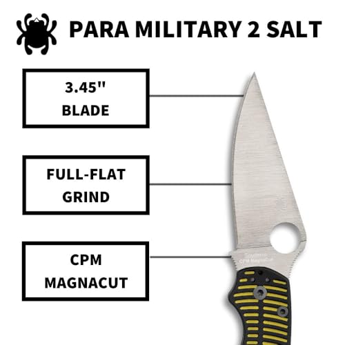 SPYDERCO para Military 2 Salt YLW/BK - Image 3
