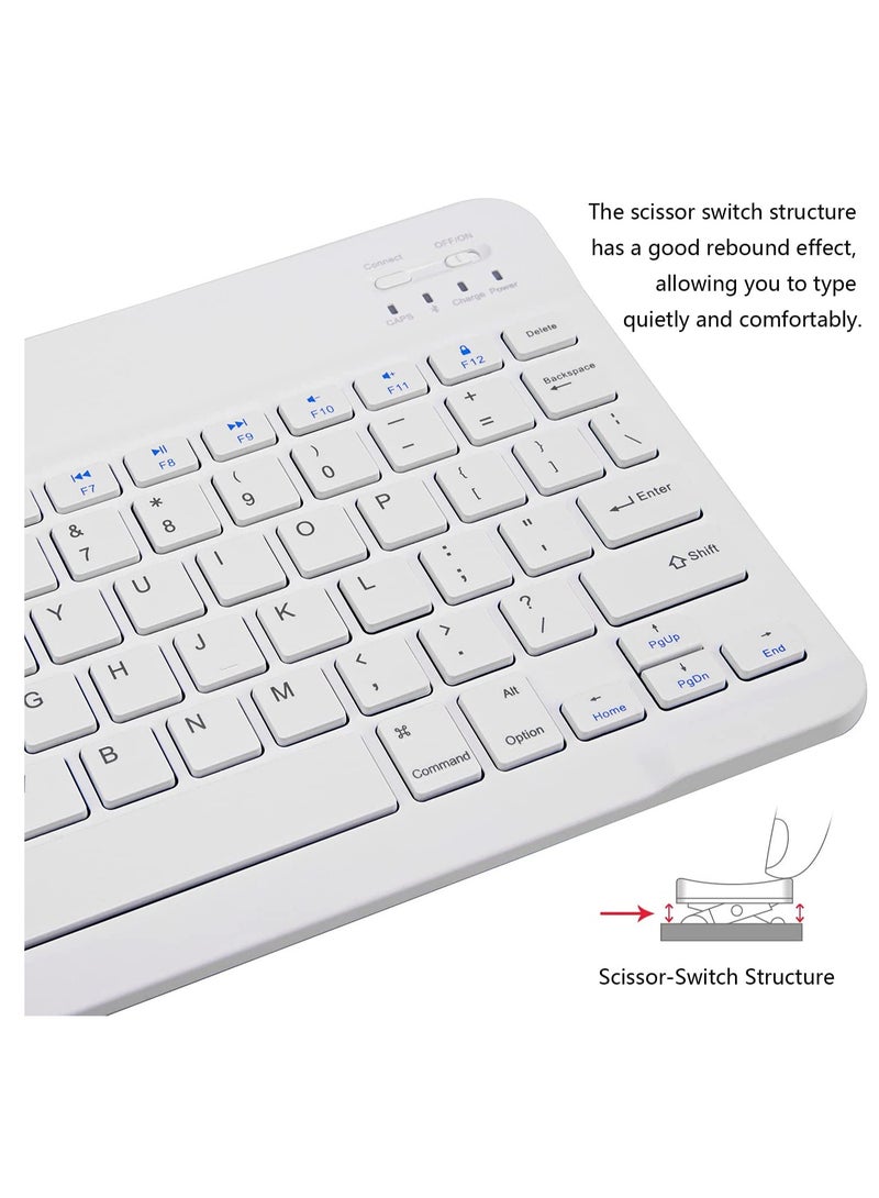 YJS Bluetooth Keyboard and Mouse Combo Rechargeable Portable - Image 4