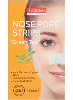 Purederm PUREDERM Nose Pore Strips Green Tea – 6 Strips 