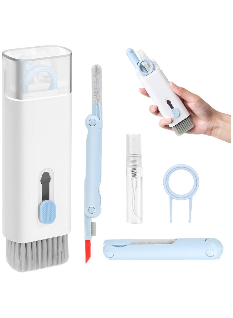 7 in 1 Electronics Cleaning Kit, Keyboard Cleaner for Cleaning Laptop, Screen, Cell Phone, Bluetooth, Headphone, Lego, AirPods, Laptop Camera Lens (Blue) - Image 1