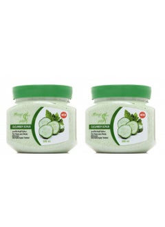 2 PIECE Scrubbing cream for face and body with Cucumber