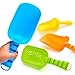 Sloosh Beach Sand Shovels for Kids 4 Packs Shovels Colorful Scoops Travel Sand Toys for Toddlers Kids Outdoor Digging Play Heavy Duty Plastic Garden Planting Shovels Spades Sets Sandbox Toys - Image 3