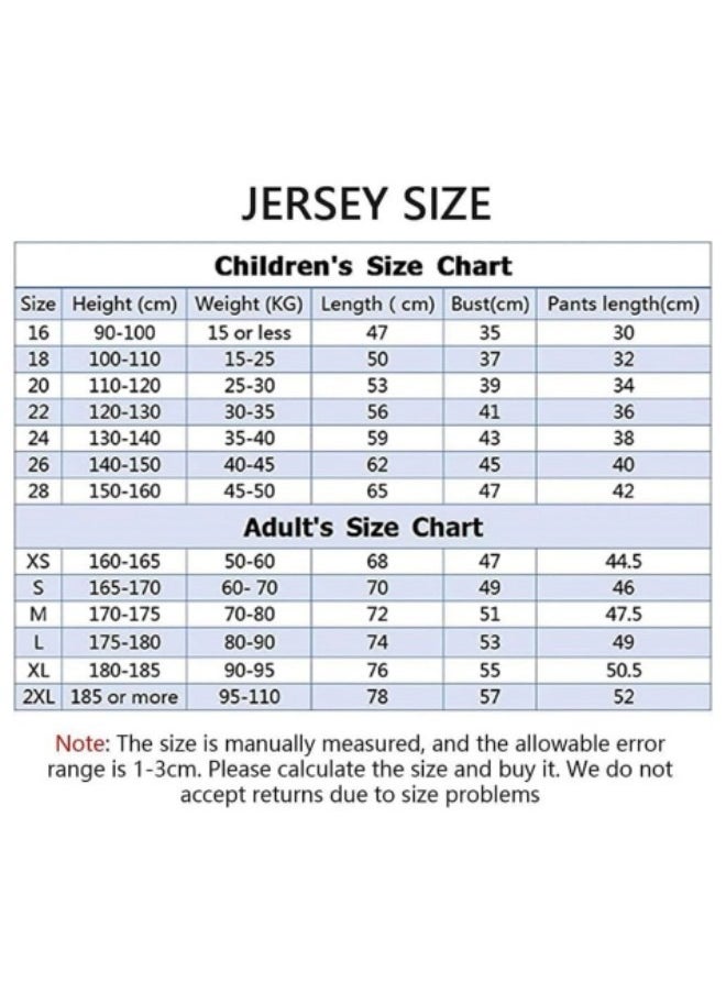 GGEROU Kids Football Jersey Set, No #9 Soccer Jersey, Football Soccer Jersey Set Kids & Youth Sizes  - Image 2
