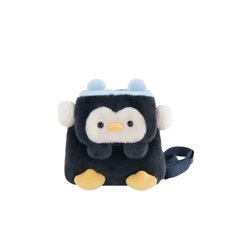 Cartoon Bow Plush Mini Backpack for Women - Image 5