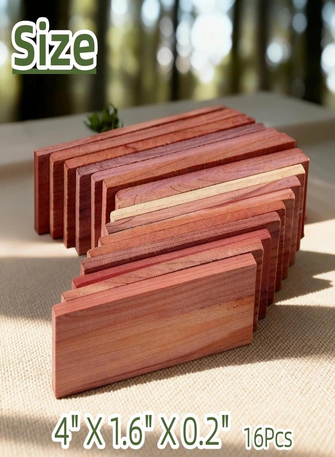 CUIYKAI Cedar Blocks for Closet Storage 16Pcs, Red Ceder Blocks Cedar Planks Chips for Closet Drawers 100% Natural Wood Chips - Image 5