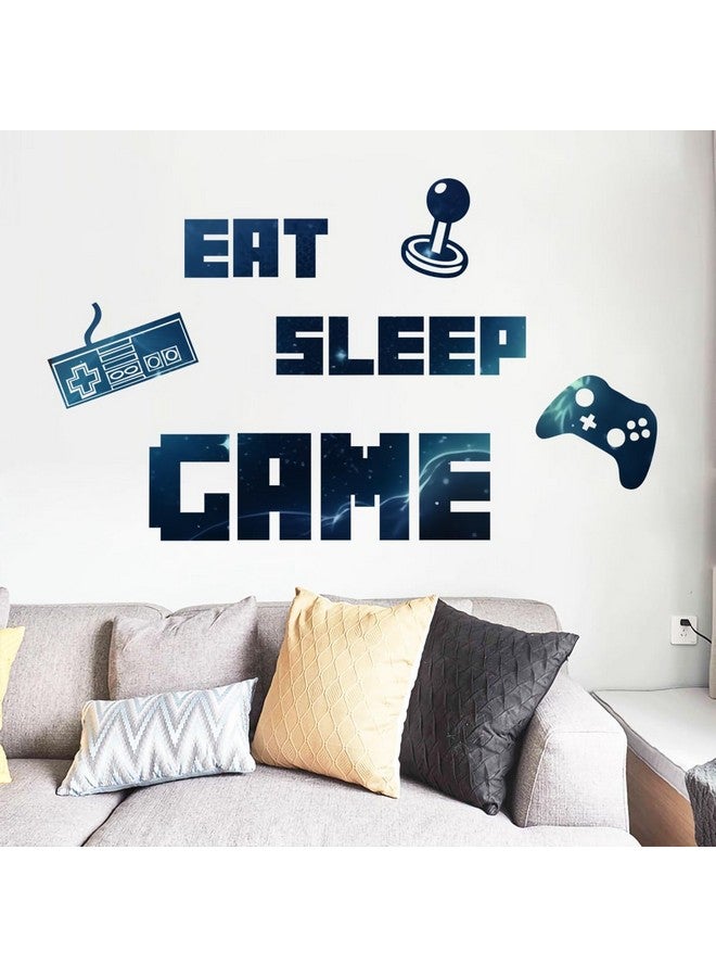 MEFOSS Eat Sleep Game Wall Decals Gamer Wall Stickers Peel and Stick Game Wall Decal Art for Boys Teens Room Kids Bedroom Playroom Wall Decor - Image 4