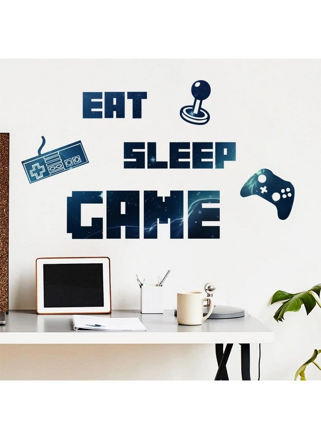 MEFOSS Eat Sleep Game Wall Decals Gamer Wall Stickers Peel and Stick Game Wall Decal Art for Boys Teens Room Kids Bedroom Playroom Wall Decor - Image 5