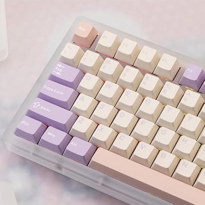 rayihni WOBKEY RAINY 75 ALUMINUM HMX/JWK SWITCHES MECHANICAL KEYBOARD WITH SUPERIOR ACOUSTICS, WIRED, BT, 2.4G WIRELESS CONNECTIVITY(PRO PURPLE(ACRYLIC LIMITED)) - Image 3