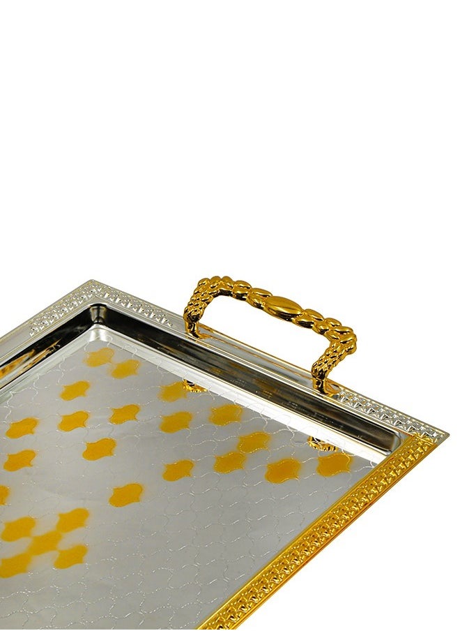 BASURRAH 3 Pieces Steel Serving Tray Set  - Image 3