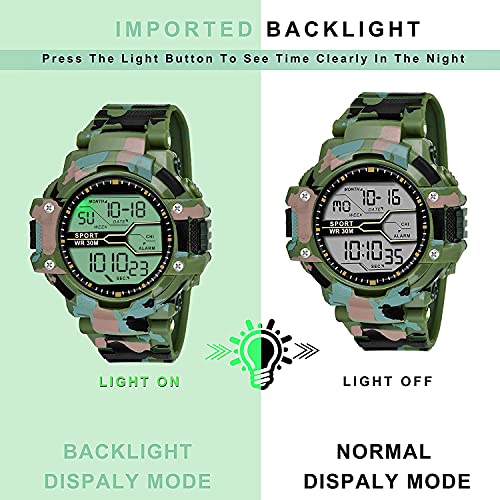 REDUX Digital-110-Green Army Watch for Men's & Women's - Image 4