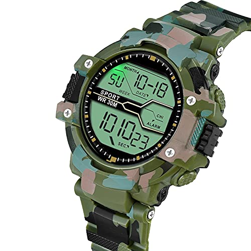REDUX Digital-110-Green Army Watch for Men's & Women's - Image 2