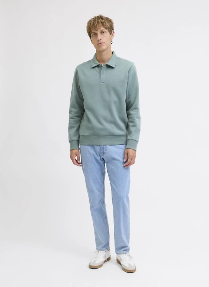 JJ Rebel Long Regular Fit Sleeve Polo Sweatshirt