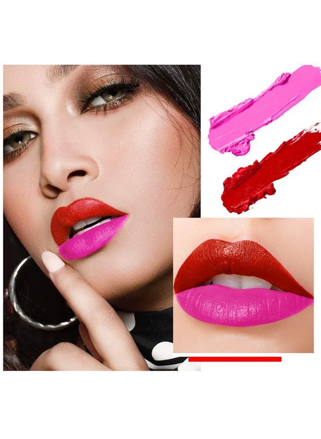 DE'LANCI - Palette Nude Red Peach Pink Shades 25 Color, De'Lanci Professional Moisturizing Lip Gloss, Long Lasting Soft Smooth Lipstick Pallet Waterproof, Pigmented Halloween Face Paint Costume Makeup - Image 1