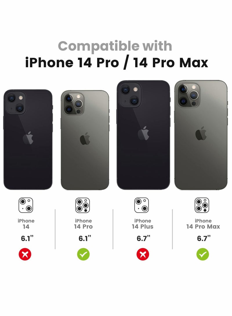 Excefore Camera Lens Protector for iPhone 14 Pro / 14 Pro Max, 9H Tempered Glass Camera Cover Screen Protector  - Image 2