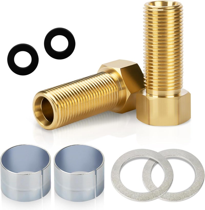 Batator Faucet Shank Extension kit,100818 Thick Countertop Extension Set for Faucet Valves, Faucet Pipe Extender - Image 1