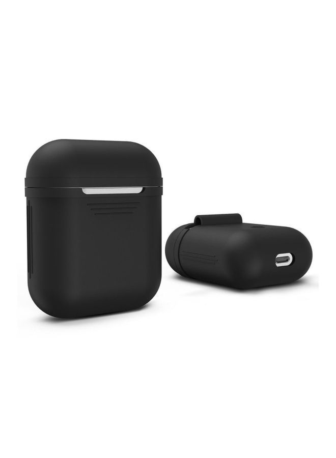 NIBEMINENT Protective Charging Case Cover For AirPods Black - Image 2