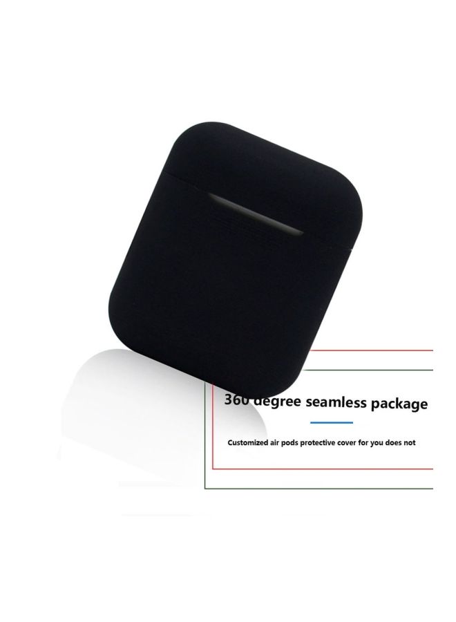 NIBEMINENT Protective Charging Case Cover For AirPods Black - Image 4
