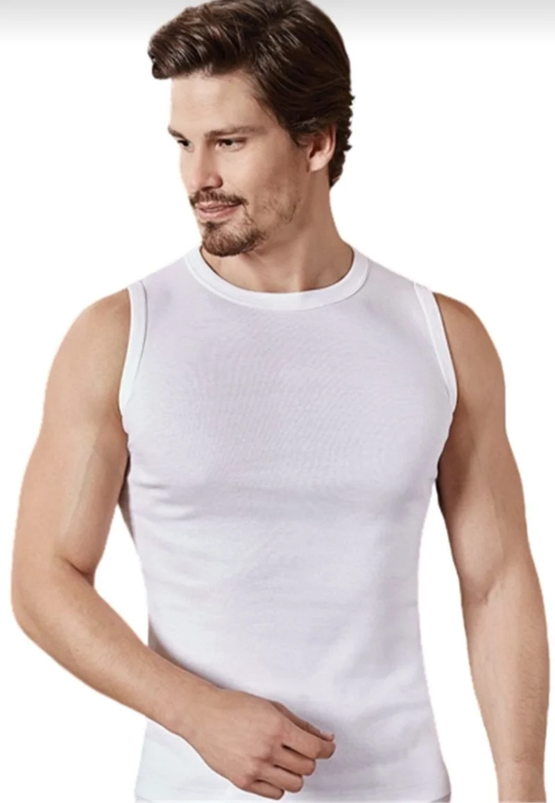 بيراك 1012 Men's Ribana Sleeveless Bodysuit 3 Piece