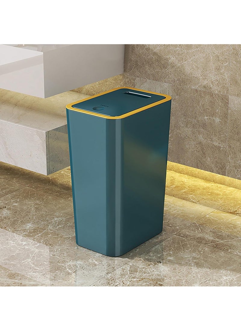 Hihonor Trash Can with Lid, Garbage Can, Trashcan with Lid, Multipurpose Trash Bin with Lid, Easy Clean Wastebasket for Home, Kitchen, Bedroom, Office, Under Desk Prime, Green  - Image 5