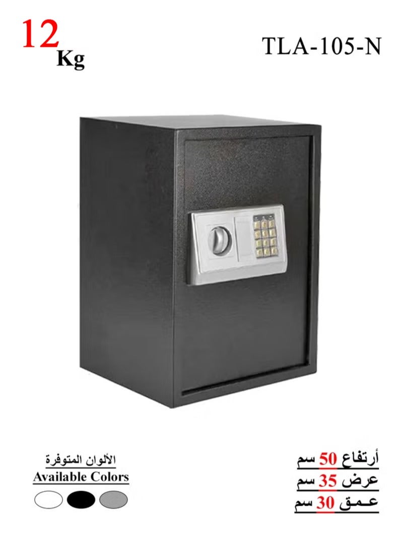 Luxury Fire-Resistant Digital Security Safe With Electronic Number Pad And Lock And Physical Key 50*35*30 cm - 12 Kg - Image 1