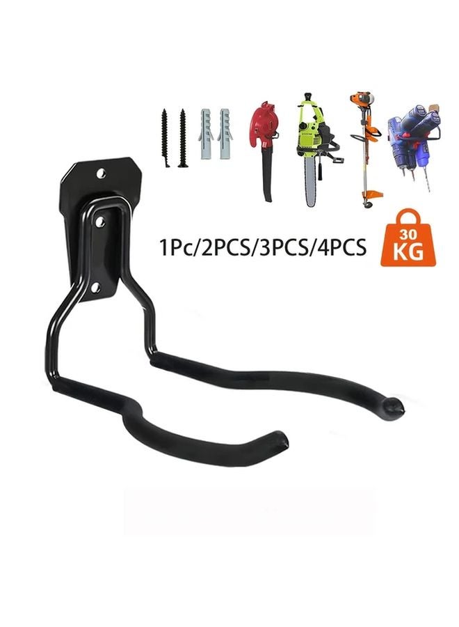 4pcs Heavy Duty Wall Hooks For Garden Tool Storage Metal Utility Hangers Garage Organization - Image 3