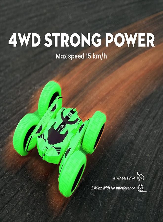 Remote Control Car High Speed Strong Power Fast 360 Degrees Flips Double Sided Rotating Tumbling 4 Wheels Stunt Car Off-road Racing Toy for Children  - Image 2
