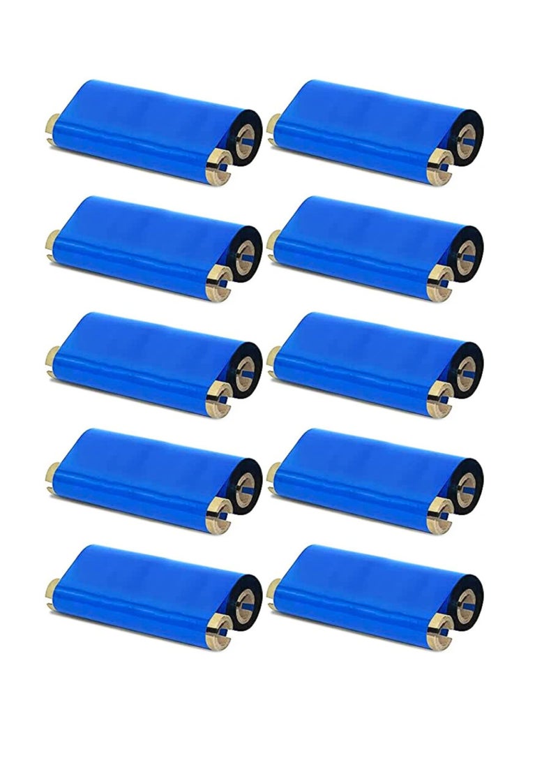 Generic شريط شمعي للنقل الحراري لطابعات الباركود، 110 مم × 74 م × قلب 1/2 بوصة، عبوة من 10 قطع  - Image 2