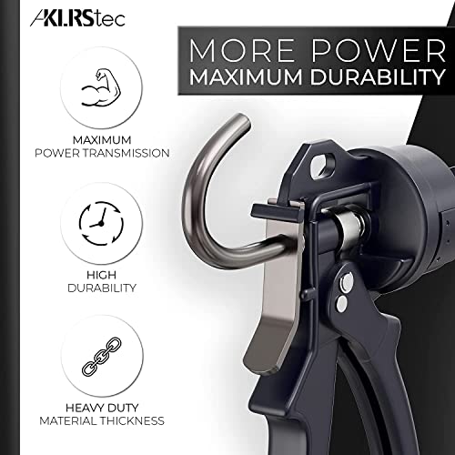 KLRStec Professional Caulking Gun [25:1 Thrust Ratio] Heavy Duty Caulk Gun for All Standard 10oz / 300ml / 1/10 Gallon Sealant and Adhesive Cartridges - Image 2