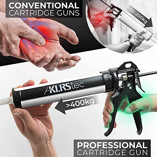 KLRStec Professional Caulking Gun [25:1 Thrust Ratio] Heavy Duty Caulk Gun for All Standard 10oz / 300ml / 1/10 Gallon Sealant and Adhesive Cartridges - Image 4
