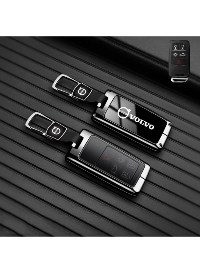 Volvo غطاء حماية مفتاح السيارة الراقية مناسبة لفولفو V60 ، S60L القديمة ، XC90 ، S80 ، V40 ، غطاء قشرة مفتاح السيارة الشخصية - Image 1