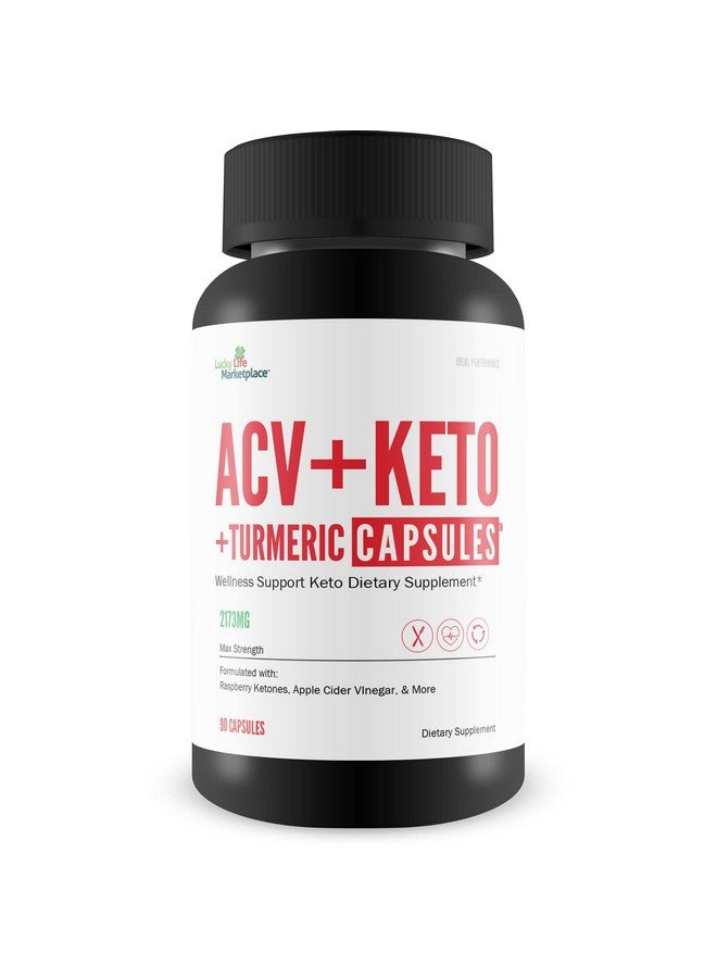 ACV + Keto + Turmeric - Support Reduced Inflammation - Keto Friendly ACV + Turmeric Supplement - Support Immune Function with Vitamin C, D, & Zinc - Promote Overall Health - Image 1
