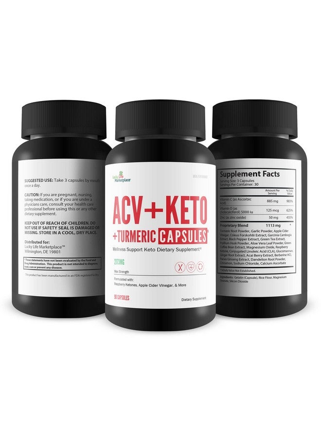 ACV + Keto + Turmeric - Support Reduced Inflammation - Keto Friendly ACV + Turmeric Supplement - Support Immune Function with Vitamin C, D, & Zinc - Promote Overall Health - Image 4